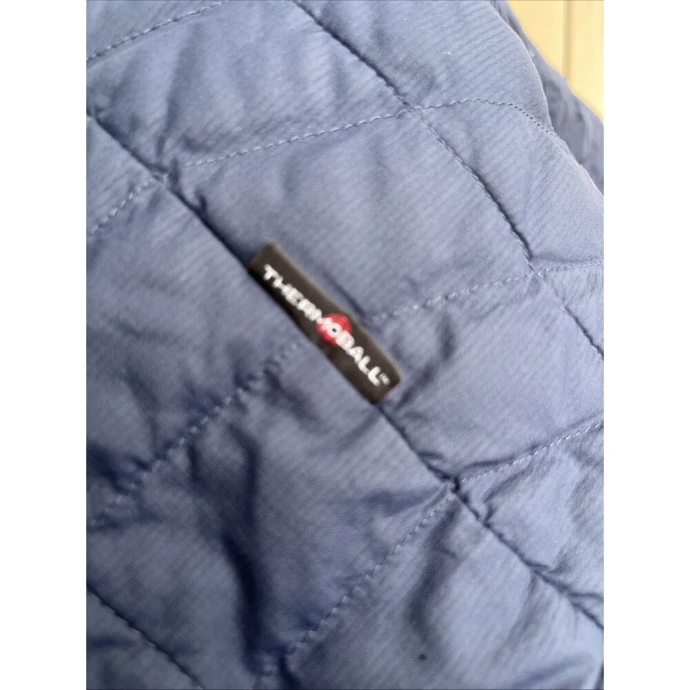 THE NORTH FACE Men's Thermoball Eco Jacket Quilted Puffer Full Zip Blue Large